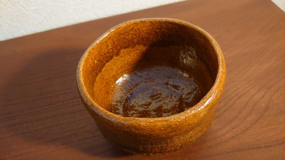 通販セール 大樋焼 長楽造 大樋焼 飴釉 茶碗二客 抹茶碗 茶道具 です