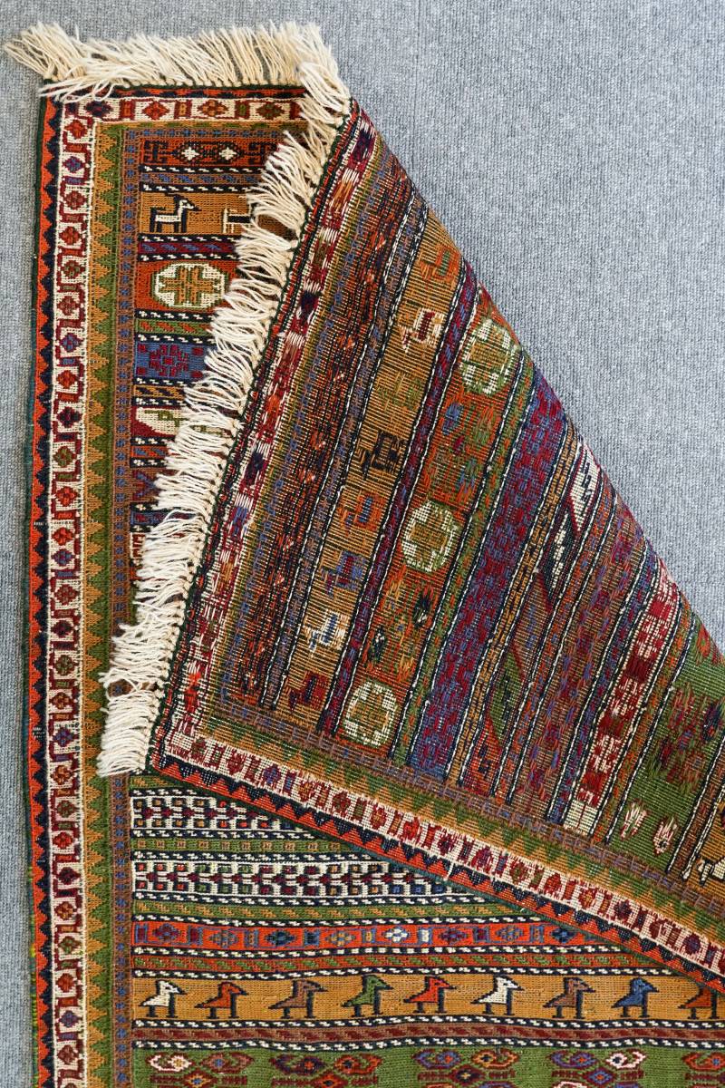 ペルシャキリム 手織り絨毯 アクセントラグ size:115×77cm sman1jepara