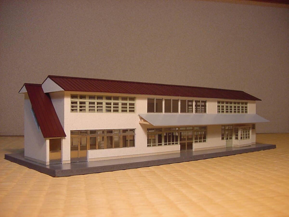 LED照明付きHOサイズ　くりはら田園鉄道　栗駒駅の模型 2007年廃止2008年解体の駅kk03_画像2