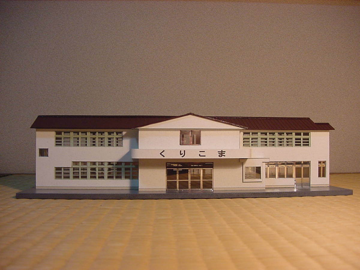 LED照明付きHOサイズ　くりはら田園鉄道　栗駒駅の模型 2007年廃止2008年解体の駅kk03_画像5
