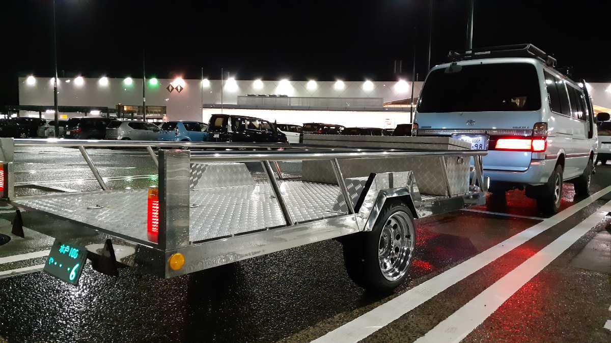  world .1 pcs! stainless steel & aluminium. carrier . remarkable one-off trailer traction license unnecessary delivery also possibile 5 month 12 day Okayama Tottori . free shipping 