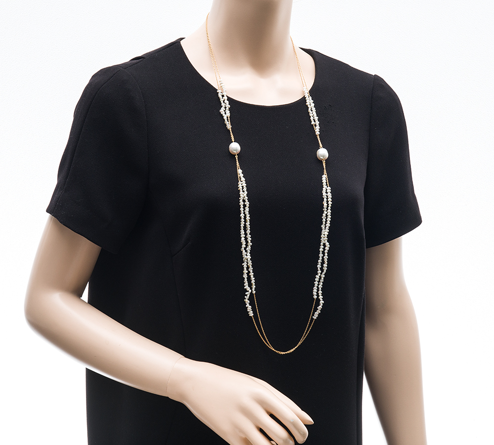 TASAKI(タサキ) ロング 白蝶真珠(南洋真珠) 18金イエローゴールド