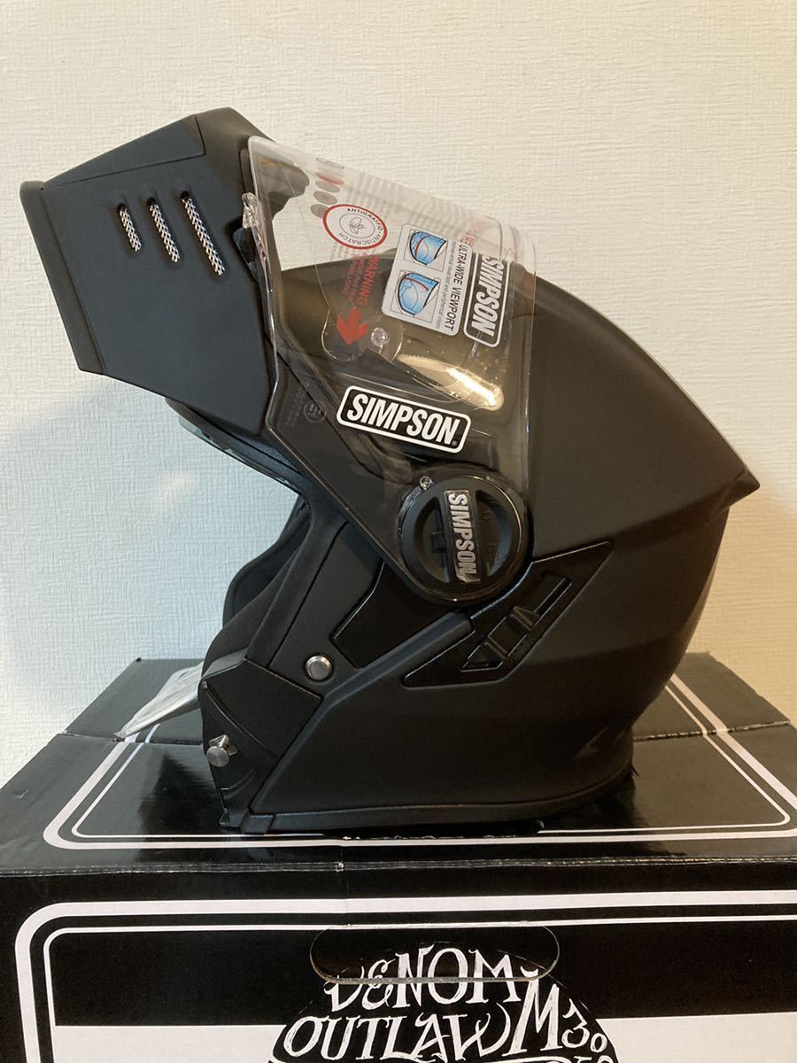 新品】SIMPSON DARKSOME Mサイズ シンプソン ヘルメット マット 新品】SIMPSON DARKSOME Mサイズ シンプソン ヘルメット マット