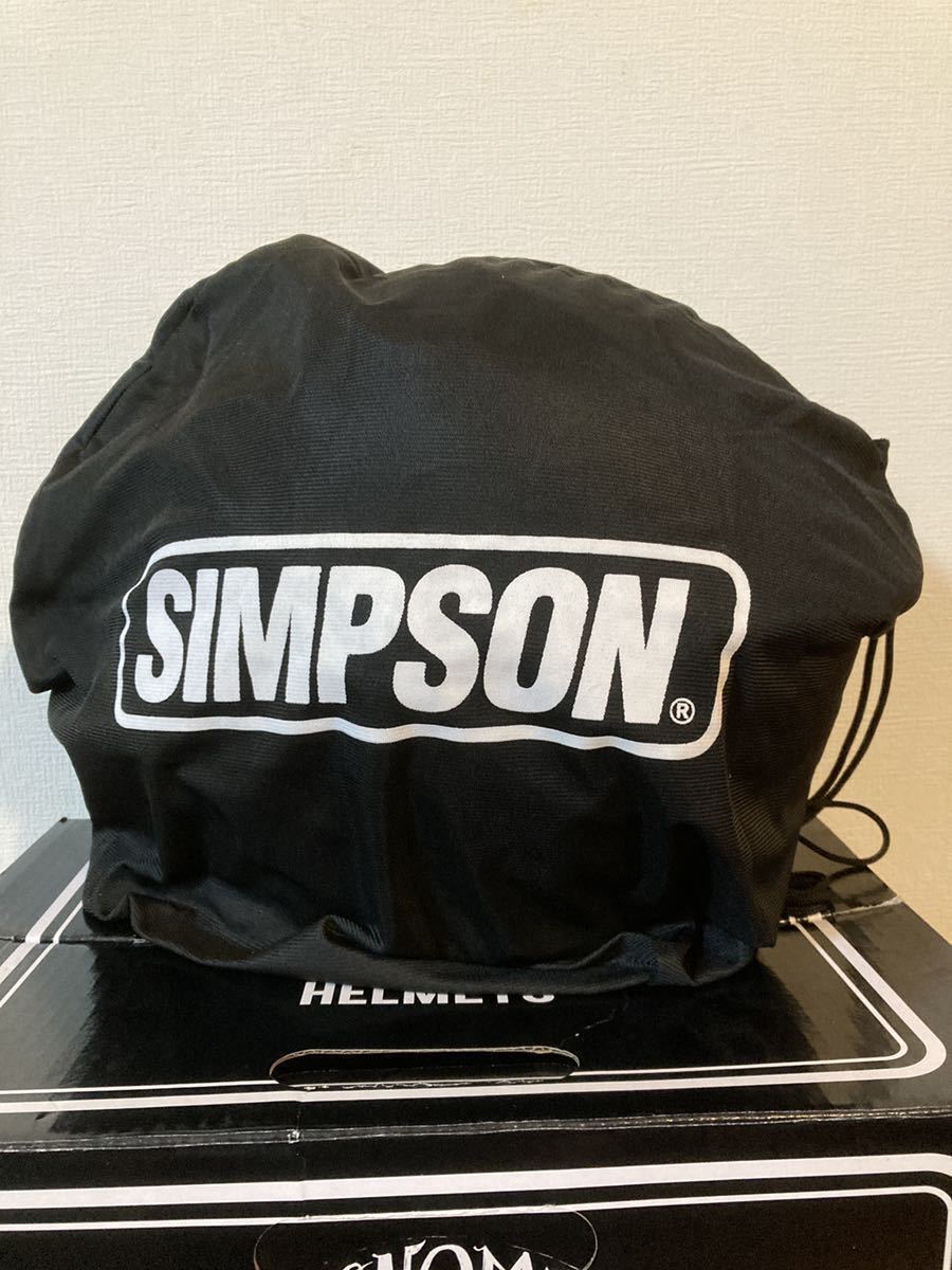 【新品】SIMPSON DARKSOME Mサイズ　シンプソン　ヘルメット マットブラック　送料無料　フリップアップ（MOD BANDIT）ダークサム_画像8