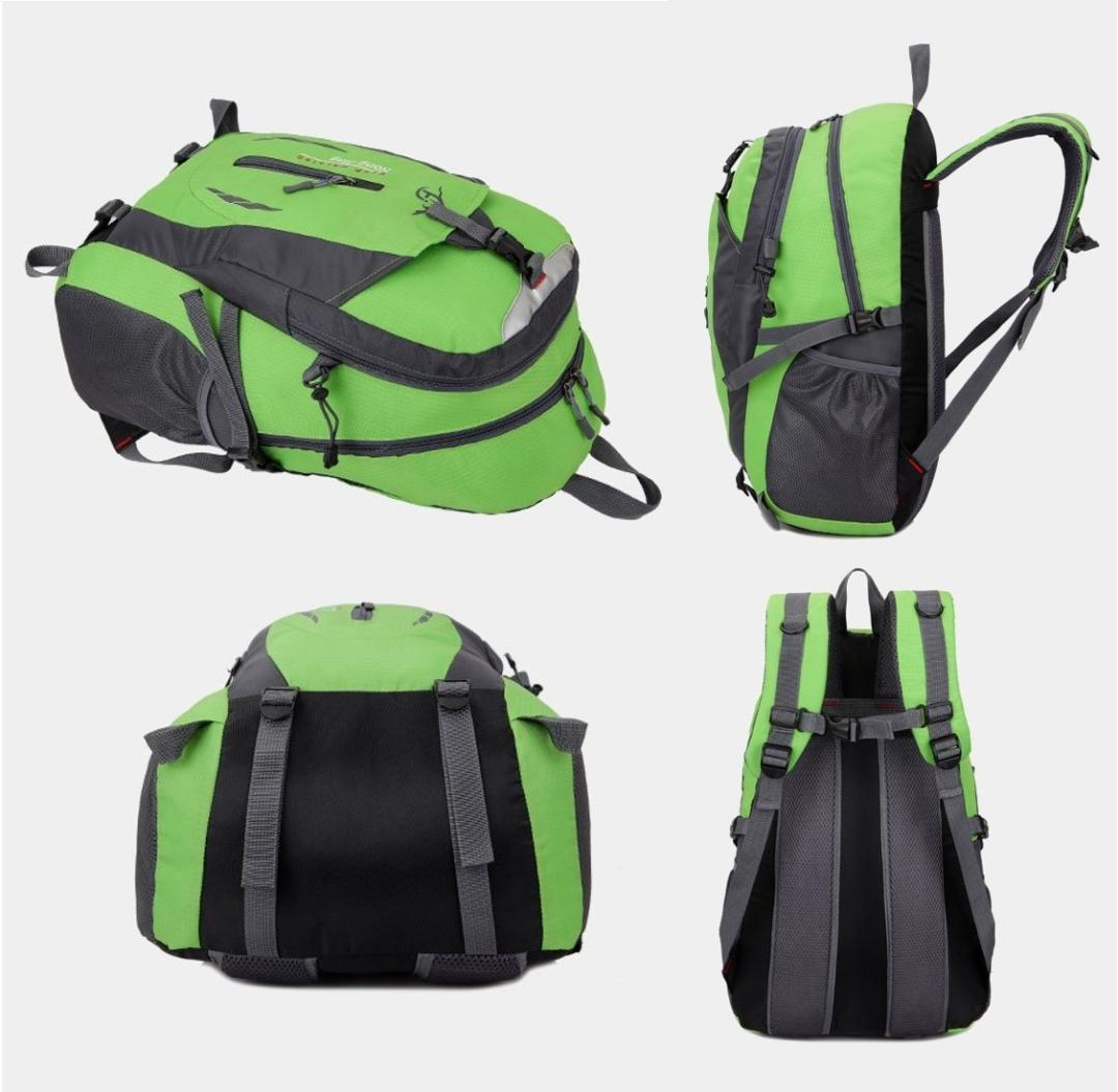 バックパック 登山リュック 40L リュックサック 防災 サイズ：50cm×30cm×18cm 重量：0.45KG　グリーン a3