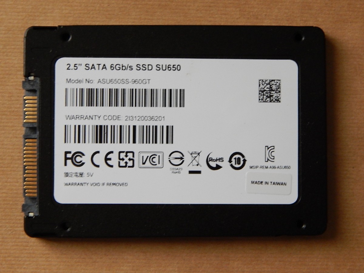 ●ADATA SSD 960GB SU650 SATA 6Gbps 3D NAND ASU650SS-960GT