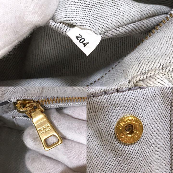美品PRADA プラダ カナパ Sサイズ ハンドバッグ 白タグ 三角ロゴ ロゴ