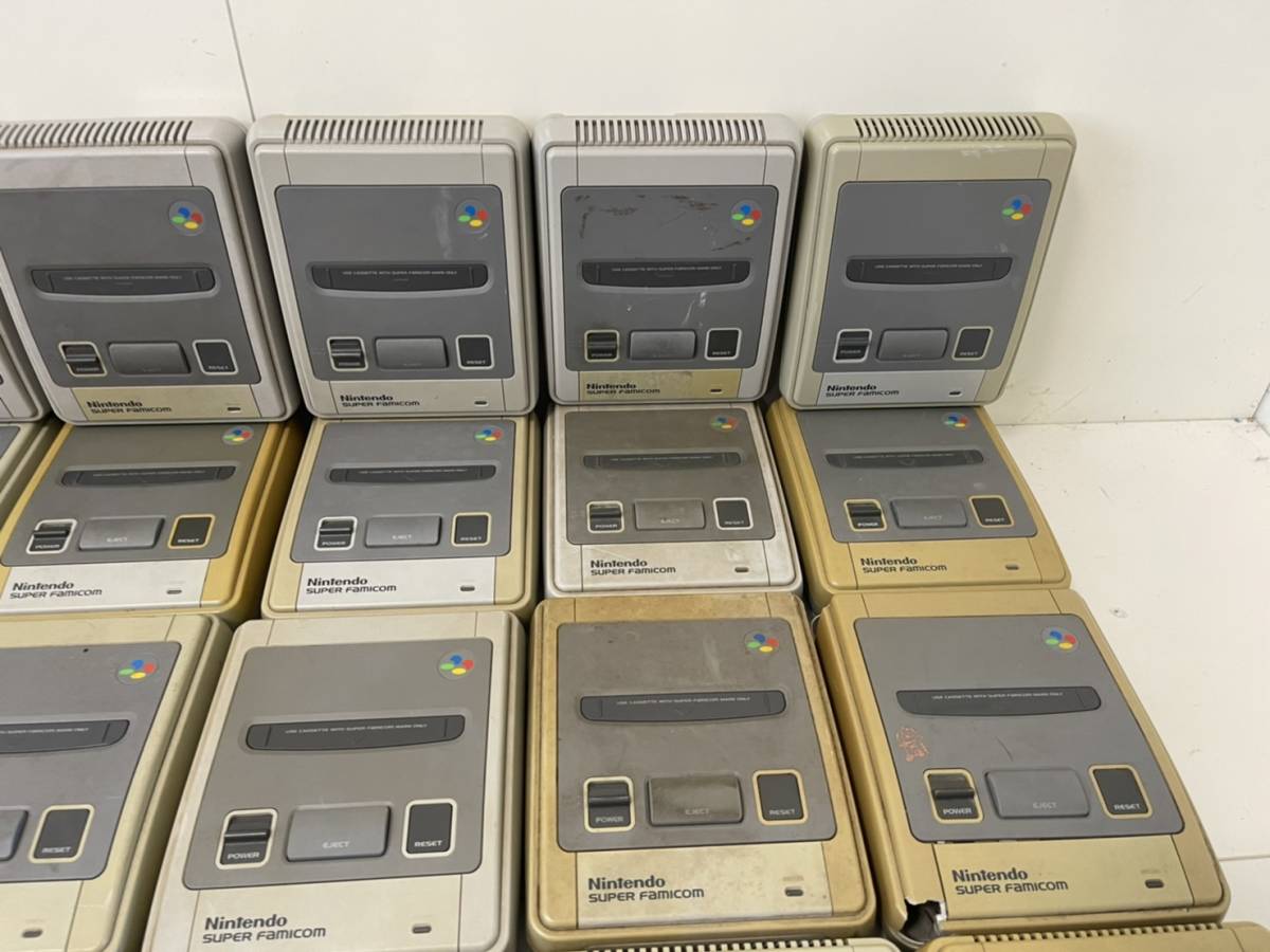 任天堂スーパーファミコン 本体 大量まとめ 24台セット SFC】 【動作