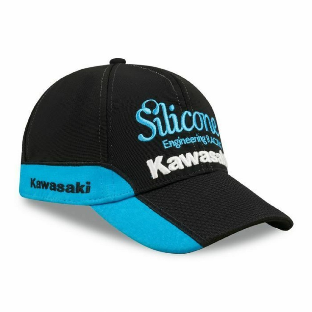 ★送料無料★KAWASAKI Silicone Engineering Racing Team Cap カワサキ シリコーン キャップ 帽子_画像1