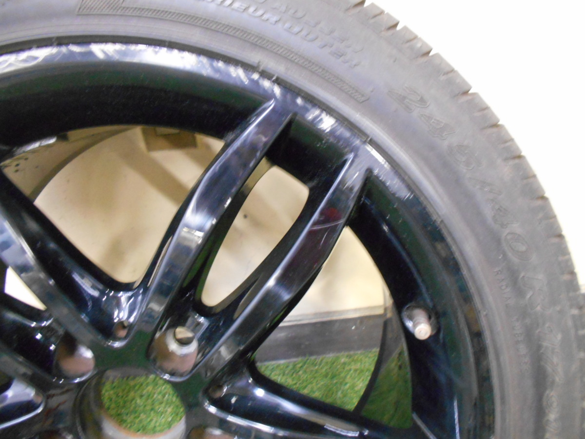 メルセデスベンツ Cクラス タイヤホイール1本 8.5Jx17H2 ET53 A2044017902 タイヤ PIRELLI 245/40R17 管番611_画像5