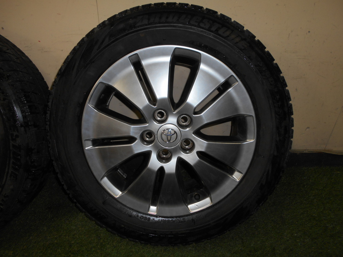 アルファード　１０　純正　 ホイールタイヤ4本セット １７ｘ７ＪＪ　４５　タイヤ→BRIDGESTONE 215/60R17 　管番847_画像4