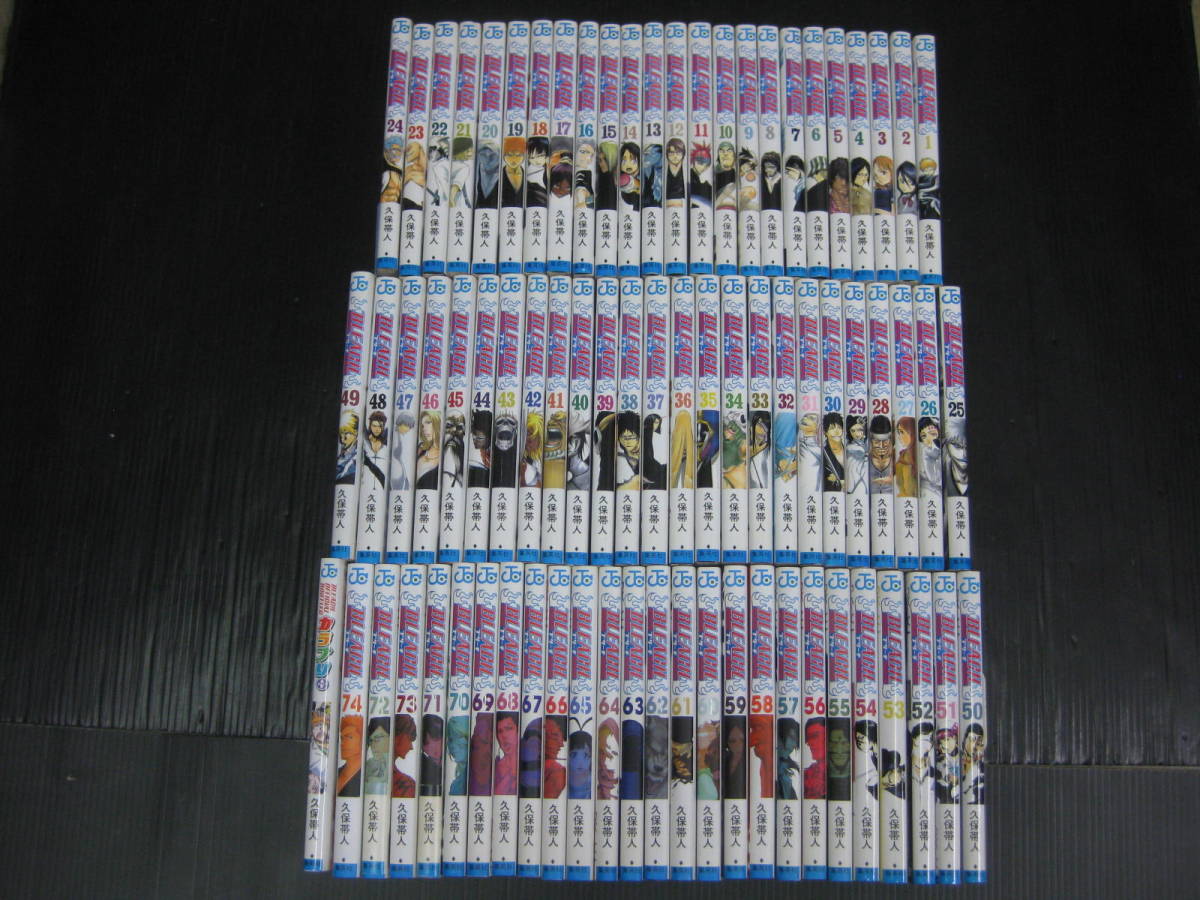 ヤフオク! - BLEACH/ブリーチ 全74巻+カラブリ+ 久保帯人 全...