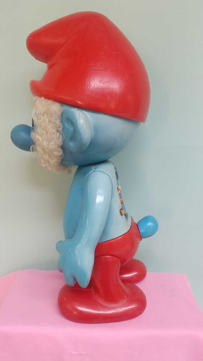  Vintage очень большой Smurf папа фигурка ja Ian toto- King sofvi кукла Ame туалет a retro 