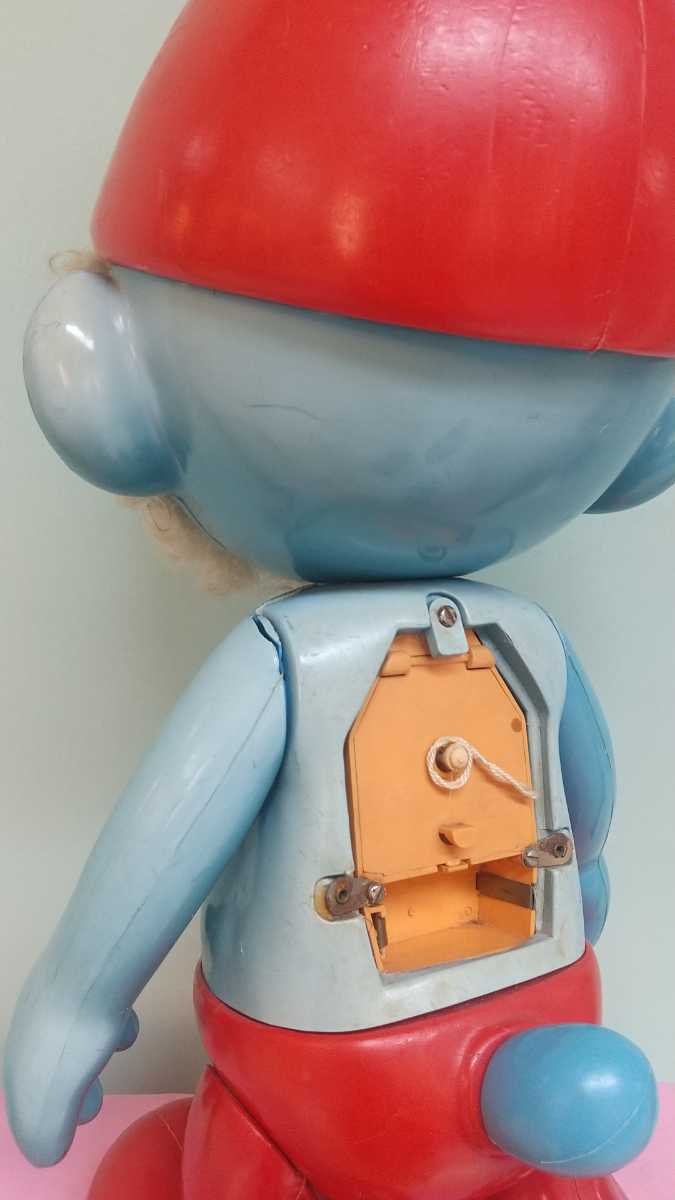  Vintage очень большой Smurf папа фигурка ja Ian toto- King sofvi кукла Ame туалет a retro 