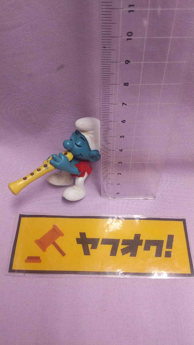 ビンテージ スマーフ PVC フィギュア smurf 尺八_画像1