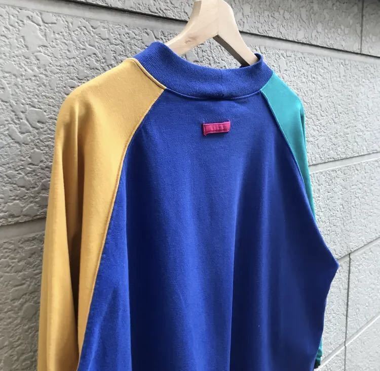 80s 90s US古着 カラフル クレイジーカラー 長袖Tシャツ ロングTシャツ ロンT レディース カラフル PEBBLE COURT vintage ヴィンテージ Sの画像4