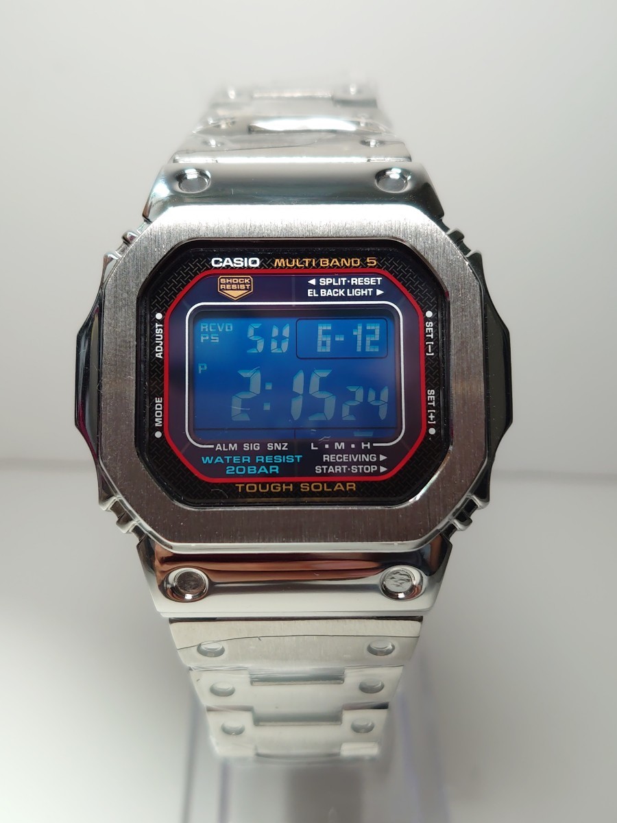 G-SHOCK GW M5600 電波ソーラー カシオ CASIO フルメタル 青反転