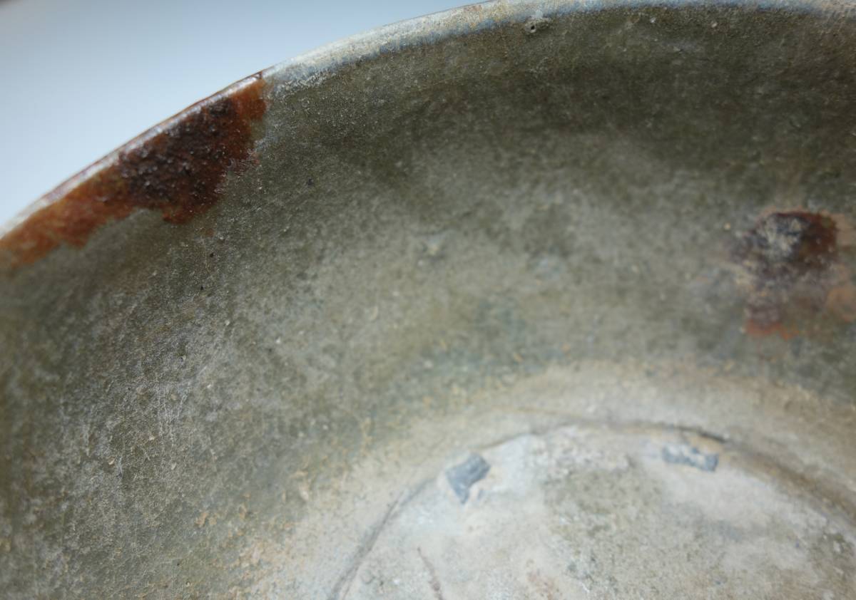 越州古窯　初期鉄釉斑　菓子鉢