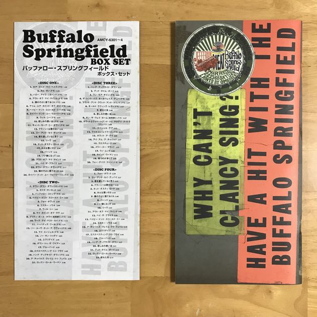 輸入盤国内仕様 4CDボックスセット Buffalo Springfield / バッファロ・スプリングフィールド Box Set_付属のブックレット裏