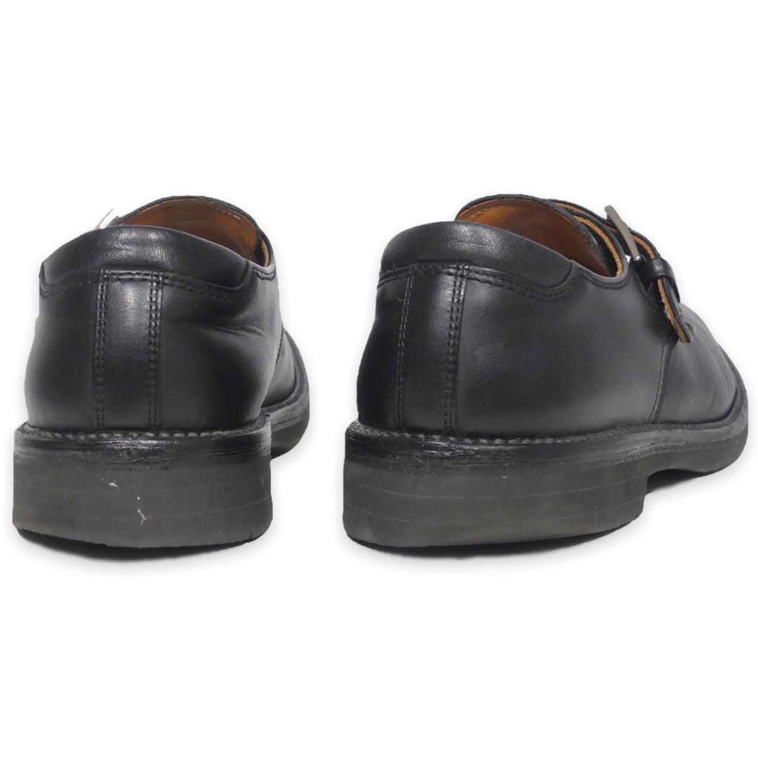  prompt decision *REGAL*25cm leather business shoes Reagal men's black original leather race up real leather heel leather shoes monk strap belt strap 