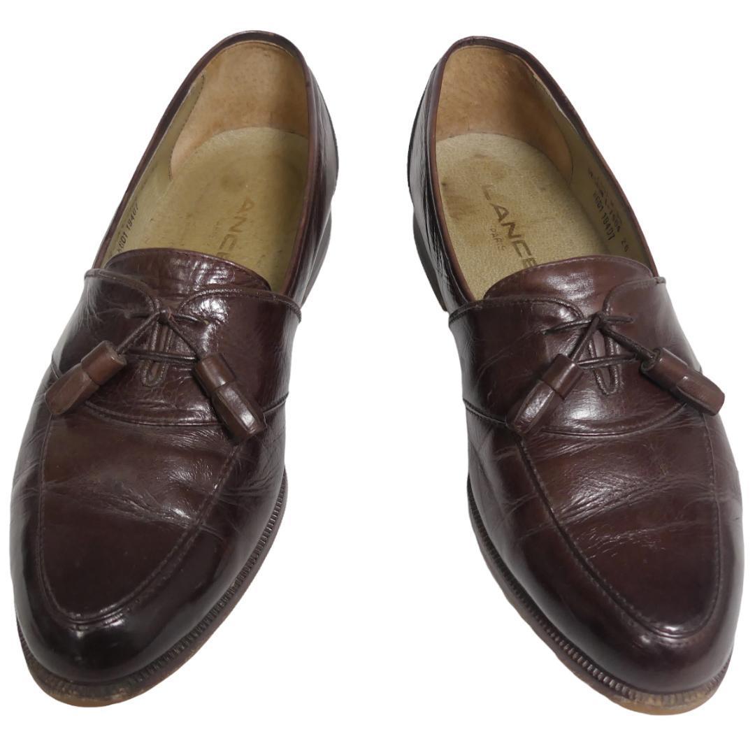 PayPayフリマ|即決 LANCEL 26cm レザータッセルローファー ランセル メンズ 茶 本革 ビジネスシューズ 本皮 スリッポン 革靴 PayPayフリマ|即決 LANCEL 26cm レザータッセルローファー ランセル メンズ 茶 本革 ビジネスシューズ 本皮 スリッポン 革靴