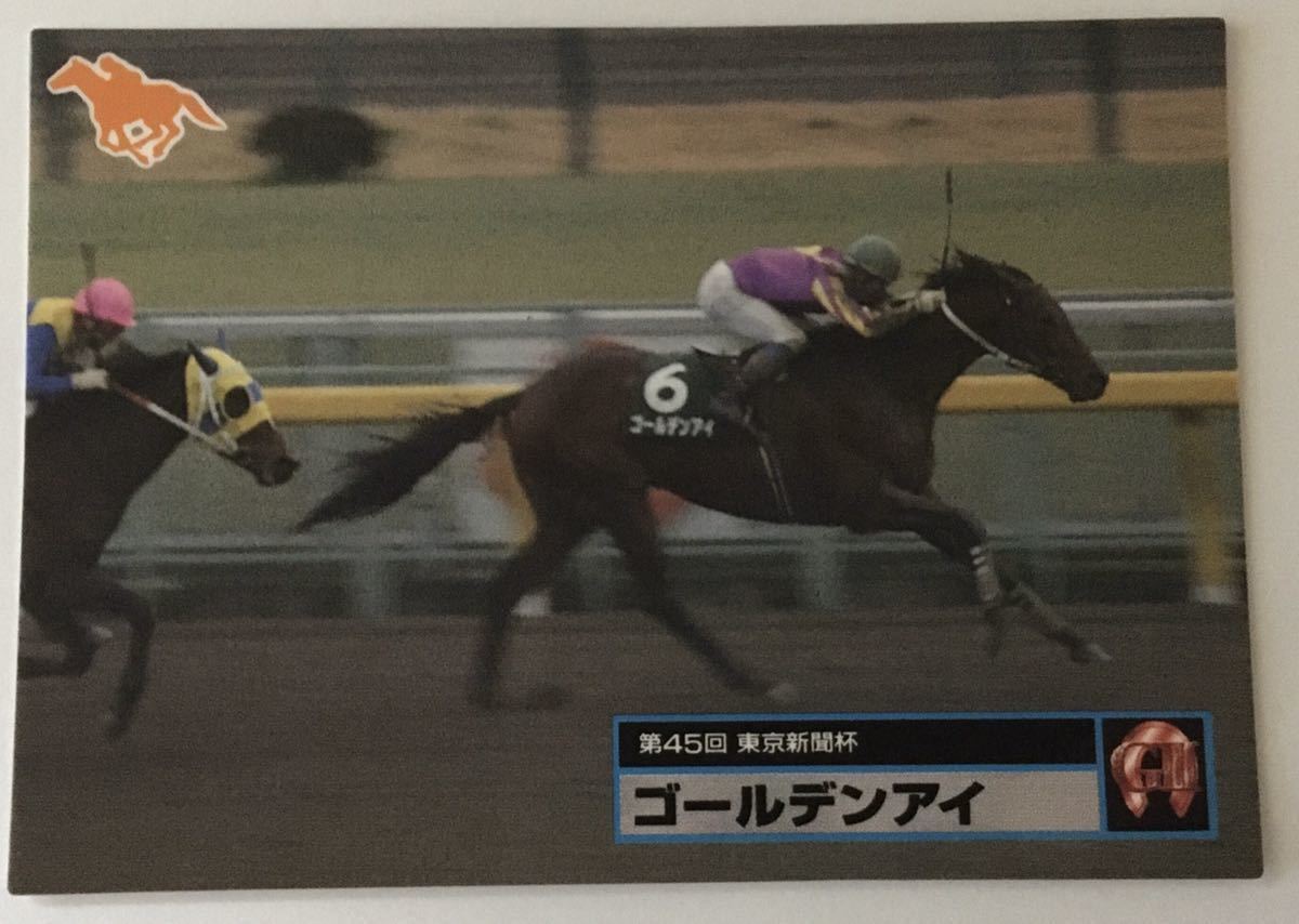 ゴールデンアイ 057 東京新聞杯 バンダイ サラブレッドカード 96年 競馬 競馬カード 美品 ウマ娘_画像1