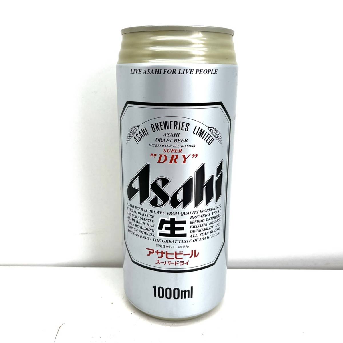 h763 ☆現状品☆ Asahi アサヒビール 創業100周年記念 スーパードライ缶 ビール型ラジオ 昭和レトロ アンティーク ヴィンテージ_画像1