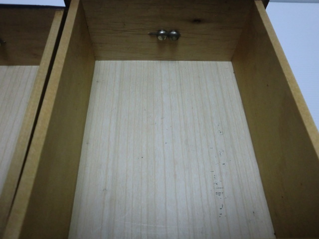 昭和レトロ　小物入れ　裁縫箱　木製家具_画像7