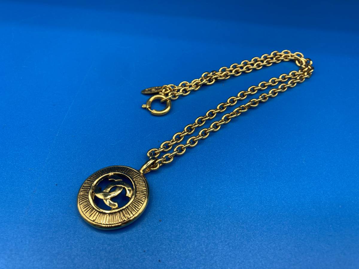 [used коробка есть ]CHANEL Chanel * Vintage колье * длина 420mm * масса 21.0g