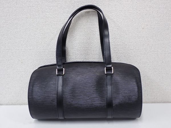 豊20CU2/8A〇ルイヴィトン LOUIS VUITTON エピ スフロ ハンドバッグ ポーチ付 ノワール M52222〇_画像1