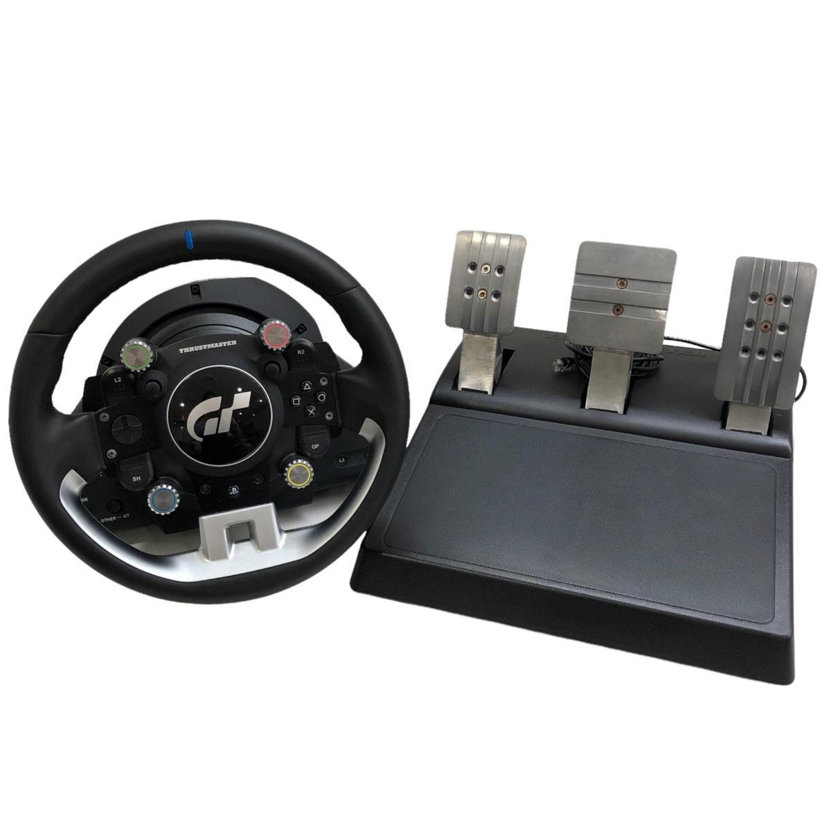 1円 THRUSTMASTER スラストマスター T-GTステアリングホイール・ペダル