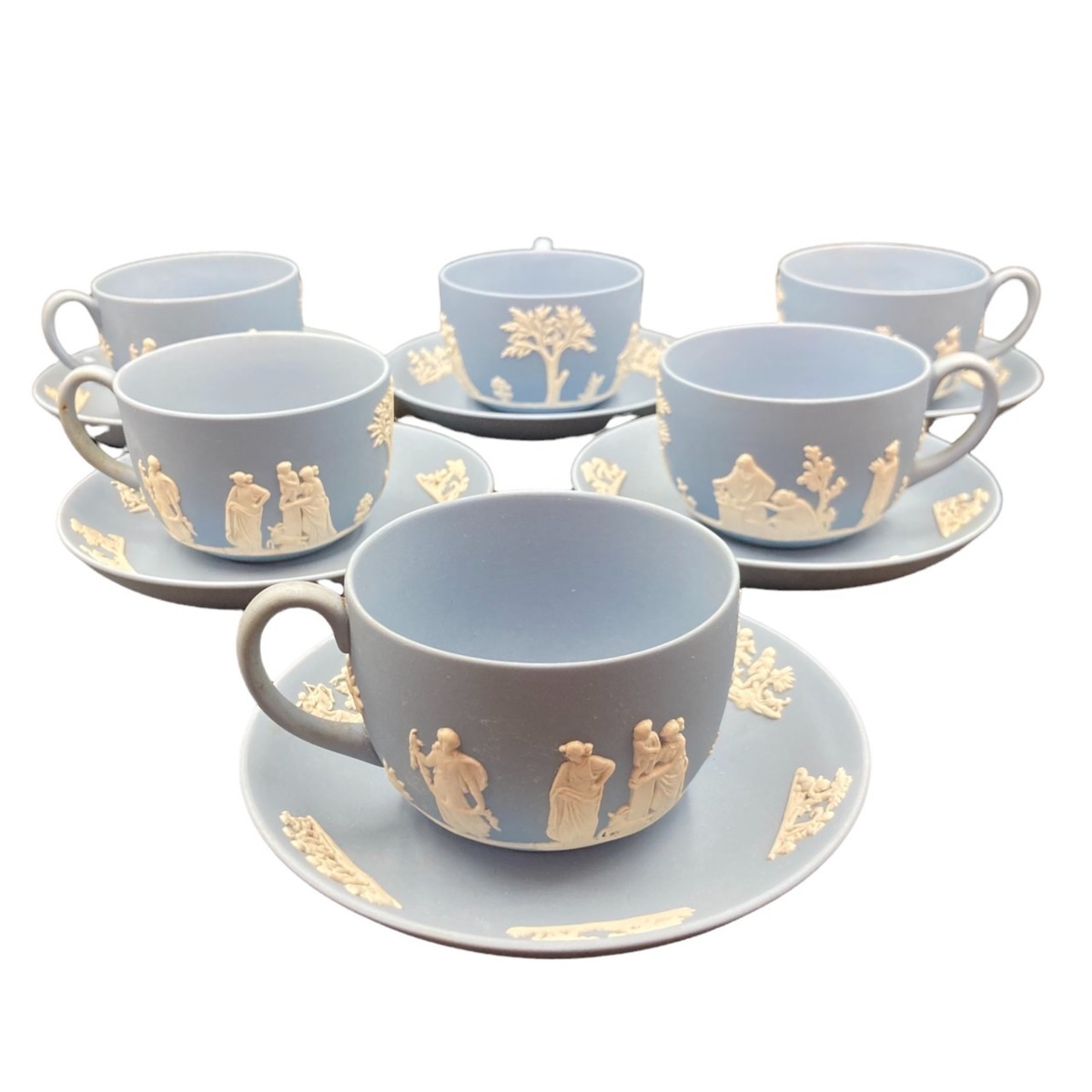 ☆1円 Wedgwood ウェッジウッド カップ&ソーサー6客セット ジャスパー
