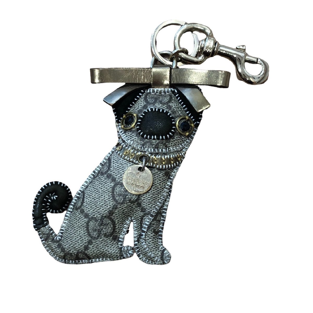 【返品?交換対象商品】アクセサリーGUCCI グッチ グッチョリ パグ チャーム GG柄 circulosamguk.com.ar