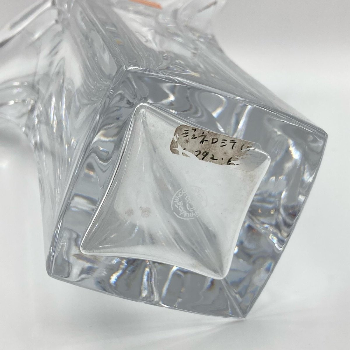 *1 иен Baccarat baccarat в коробке Y знак ваза прозрачный crystal стекло цветок основа произведение искусства 