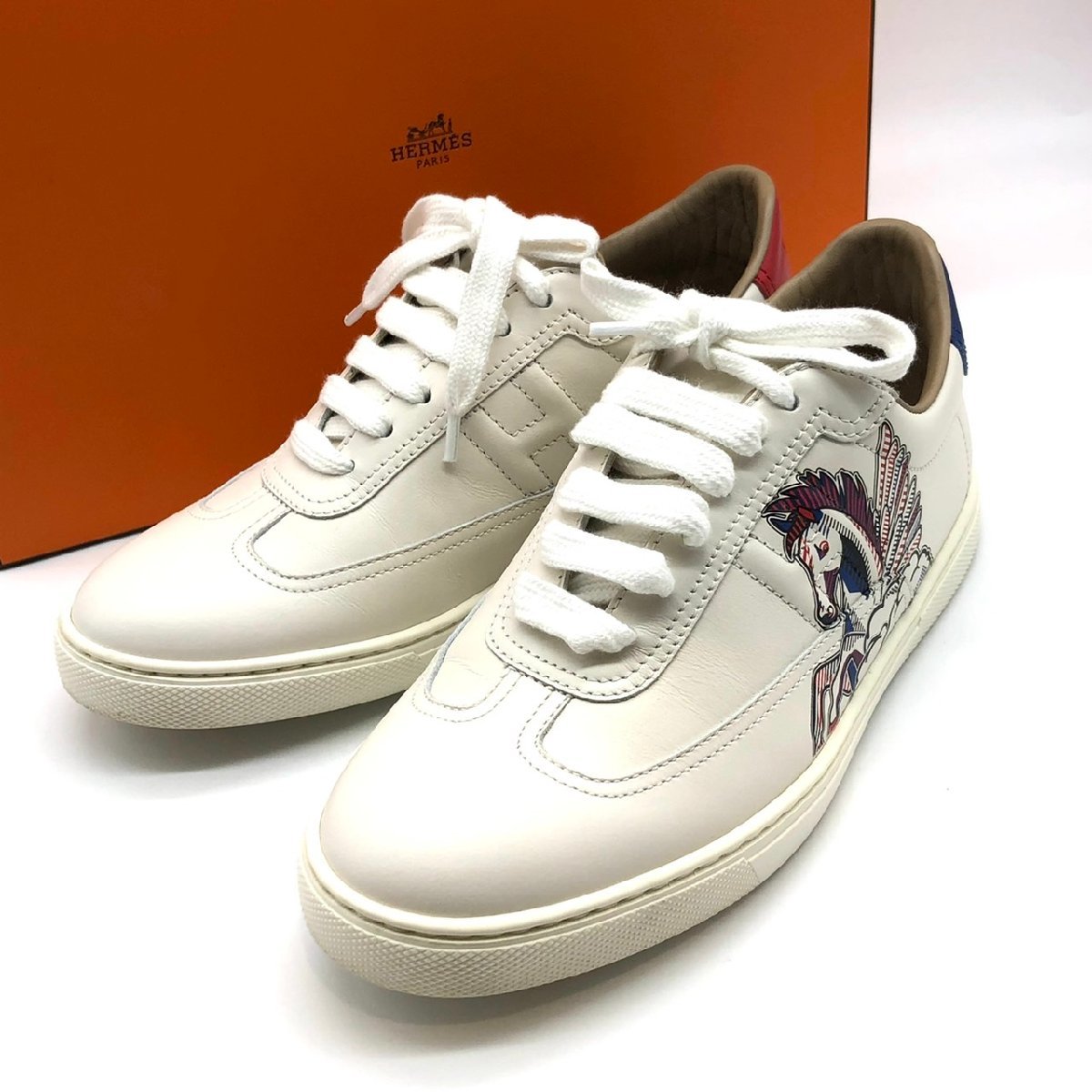 HERMES エルメス レディーススニーカー クイッカー ペガサスプリント