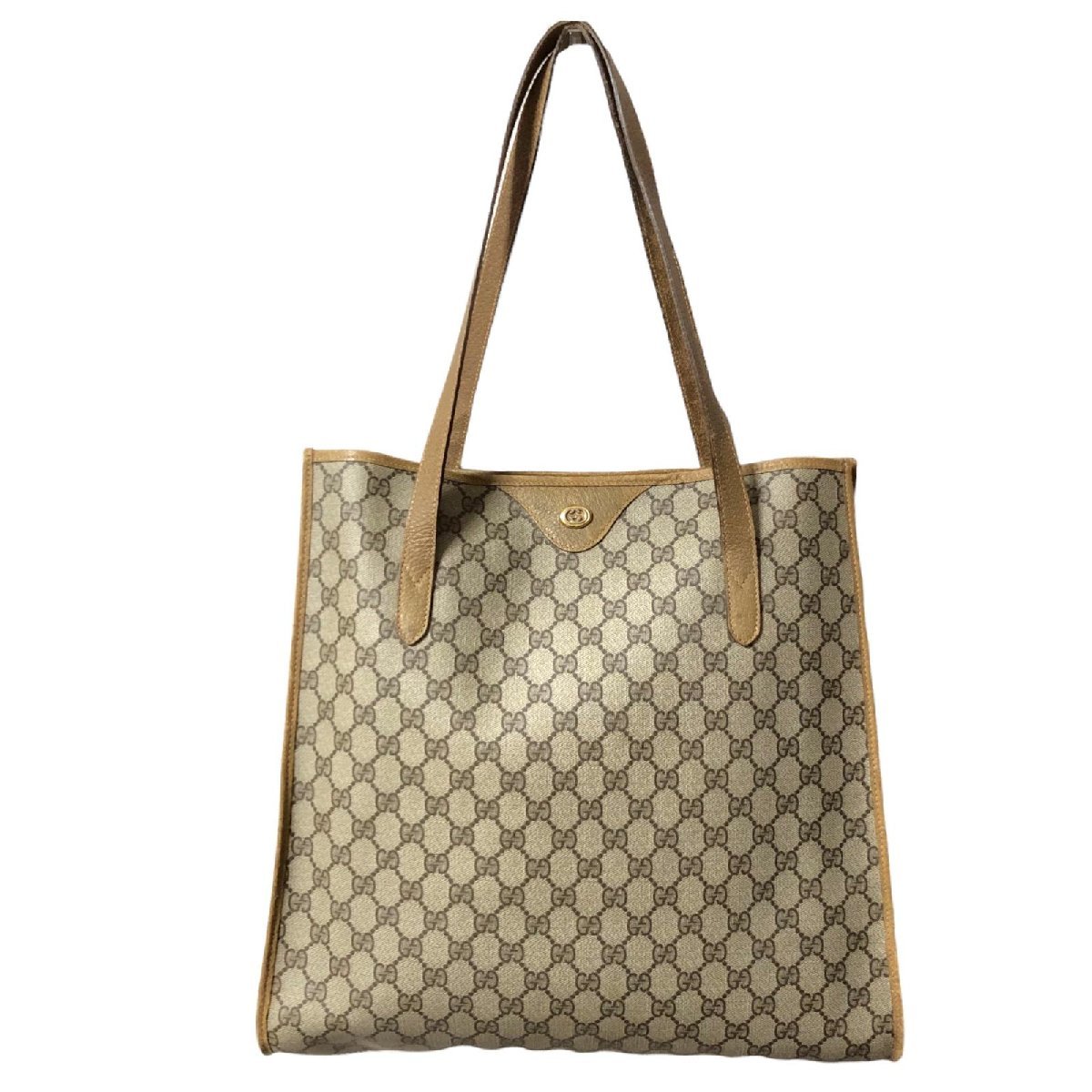 GUCCI グッチ オールドグッチ ショルダートートバッグ PVC レザー