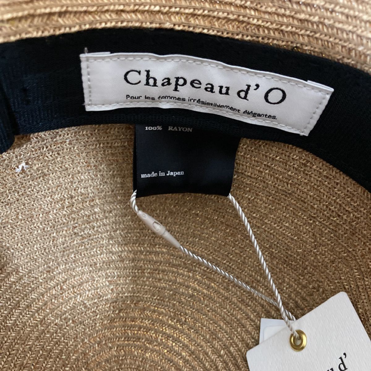 新品タグ付き★【Chapeau d' O】　麦わら帽子