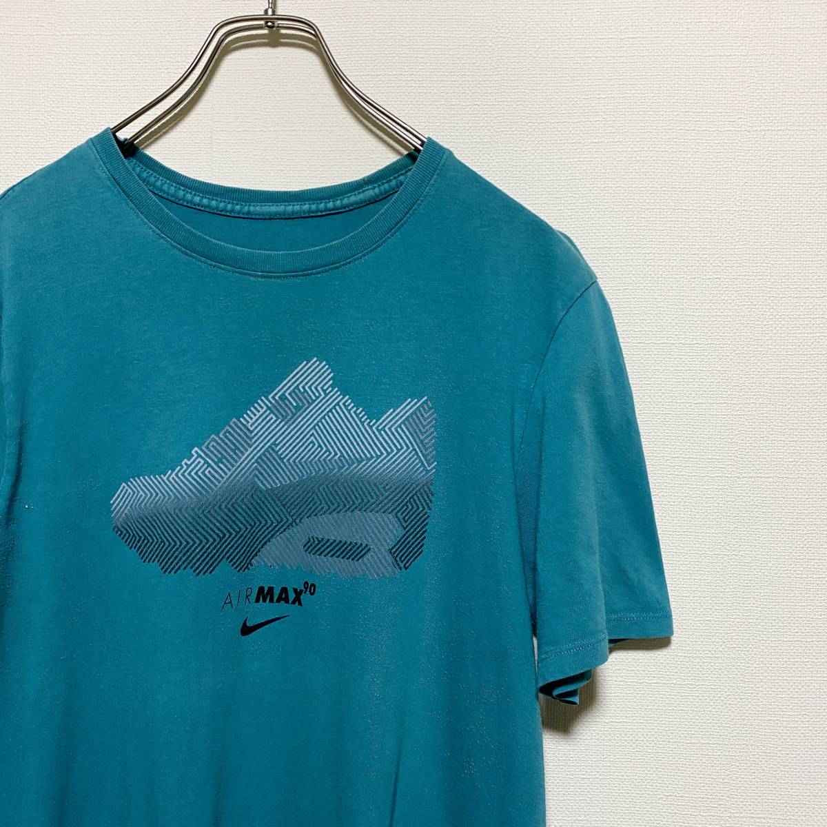 アメリカ古着　NIKE(ナイキ) 半袖Tシャツ　Air Max　エア マックス　水色　ライトブルー　【C26】