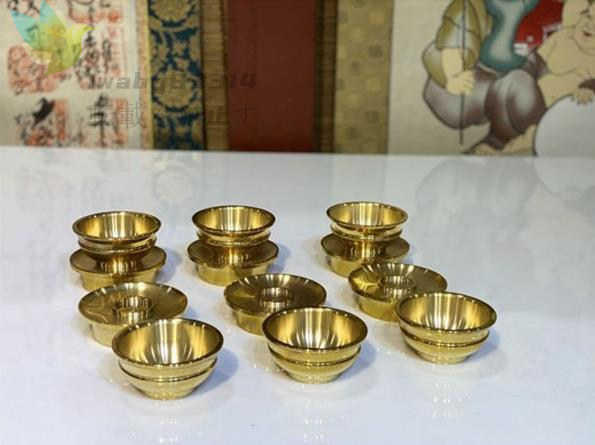 佳品 手作り 密教 法具 真鍮製 別上品 六器 仏教 大々型 jarrakpos.com