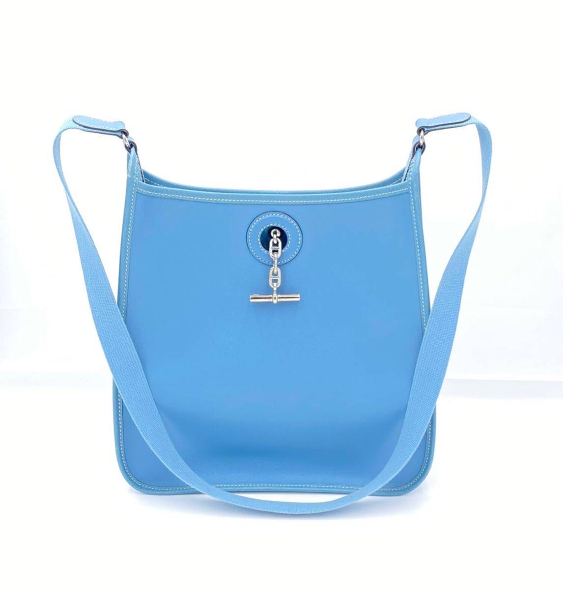 1円〜 HERMES エルメス ヴェスパPM ショルダーバッグ □I刻印 シルバー