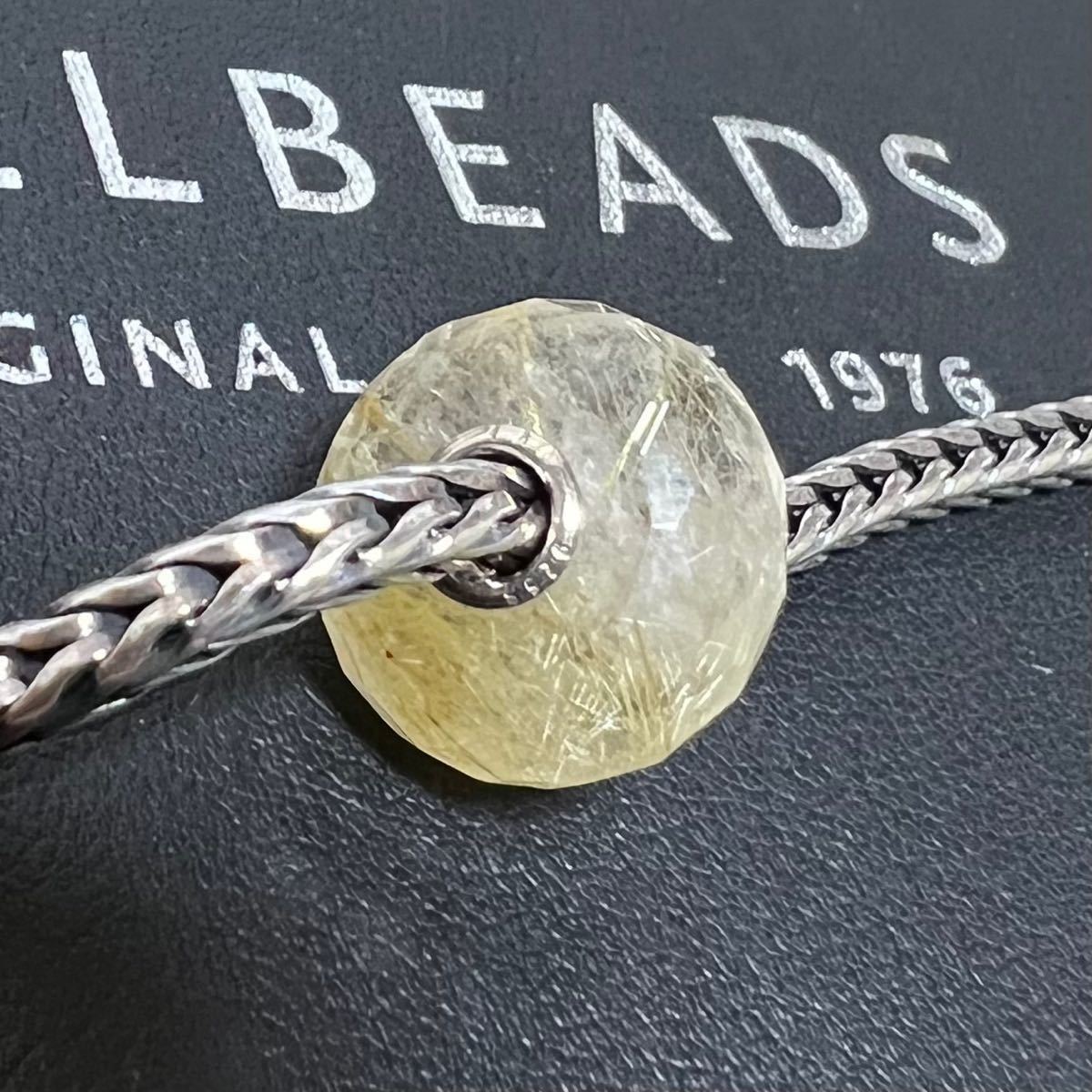 ゴールデンルチルクォーツ トロールビーズ trollbeads 限定 レア 希少 天然石