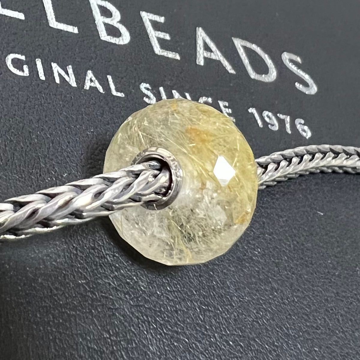 ゴールデンルチルクォーツ トロールビーズ trollbeads 限定 レア 希少 天然石