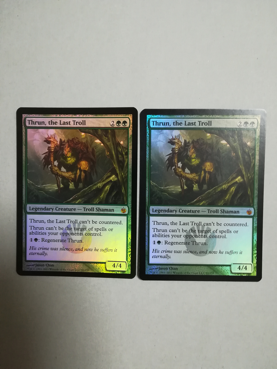 MTG 最後のトロール、スラーン/Thrun, the Last Troll MBS 英 FOIL 2枚セット_画像1