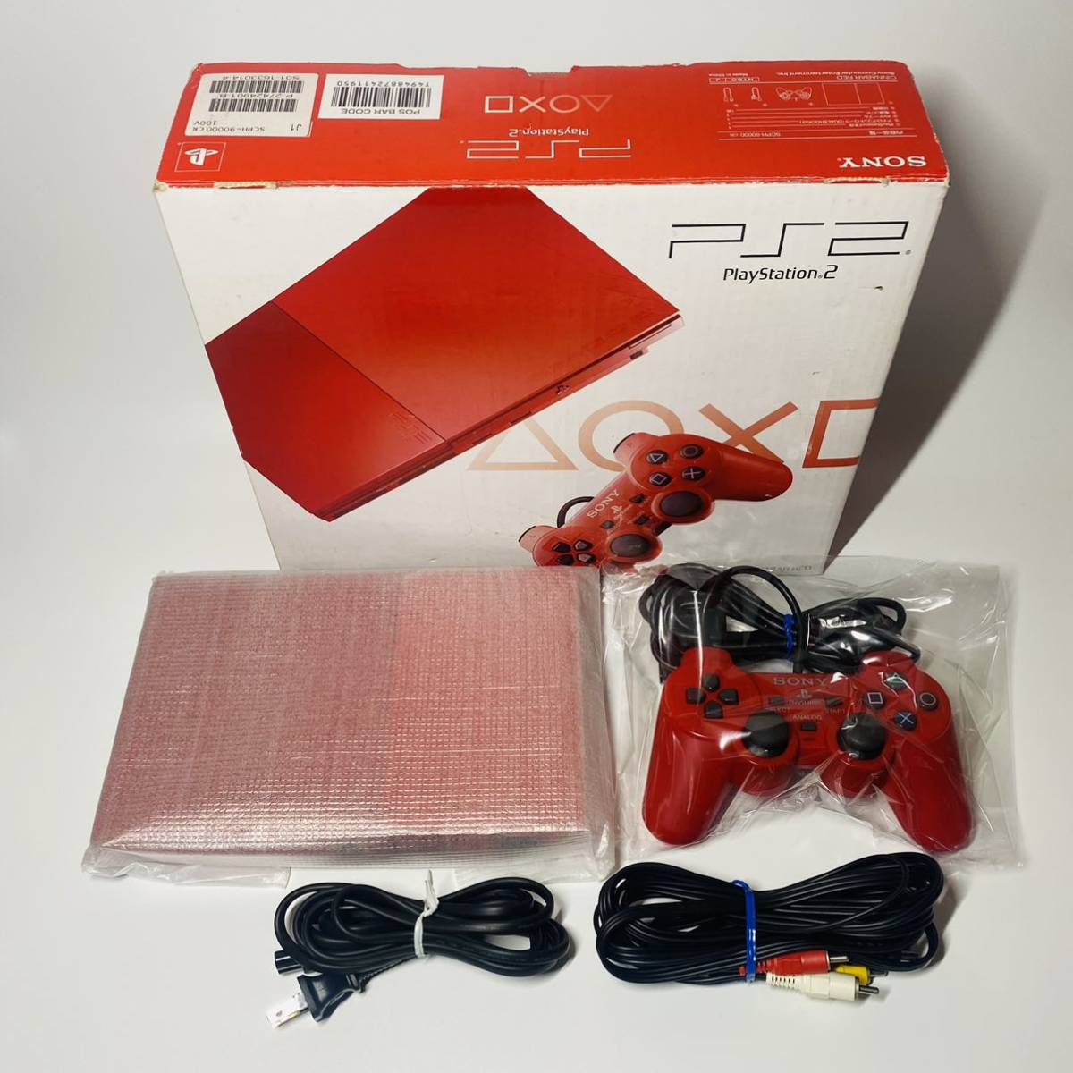 ☆新品フィルム付き☆SONY ps2 90000 本体 セット 外箱付属