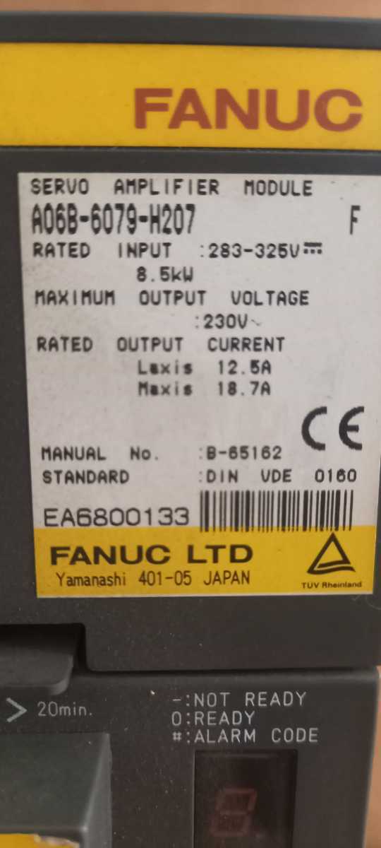 FANUC ファナック サーボアンプ A06B-6079-H207 F FANUC ファナック サーボアンプ A06B-6079-H207 F