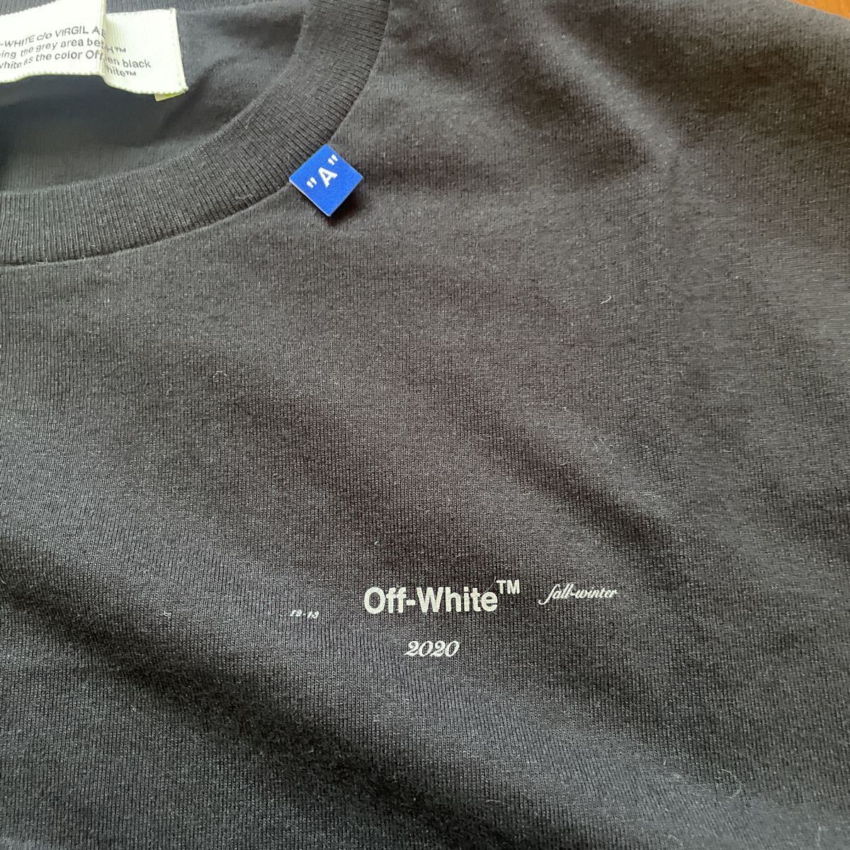 新品未使用タグ付き/OFF-WHITE◆VIRGIL ABLOH/Tシャツ/M/コットン/BLK/OMAA038E191850031091_画像4