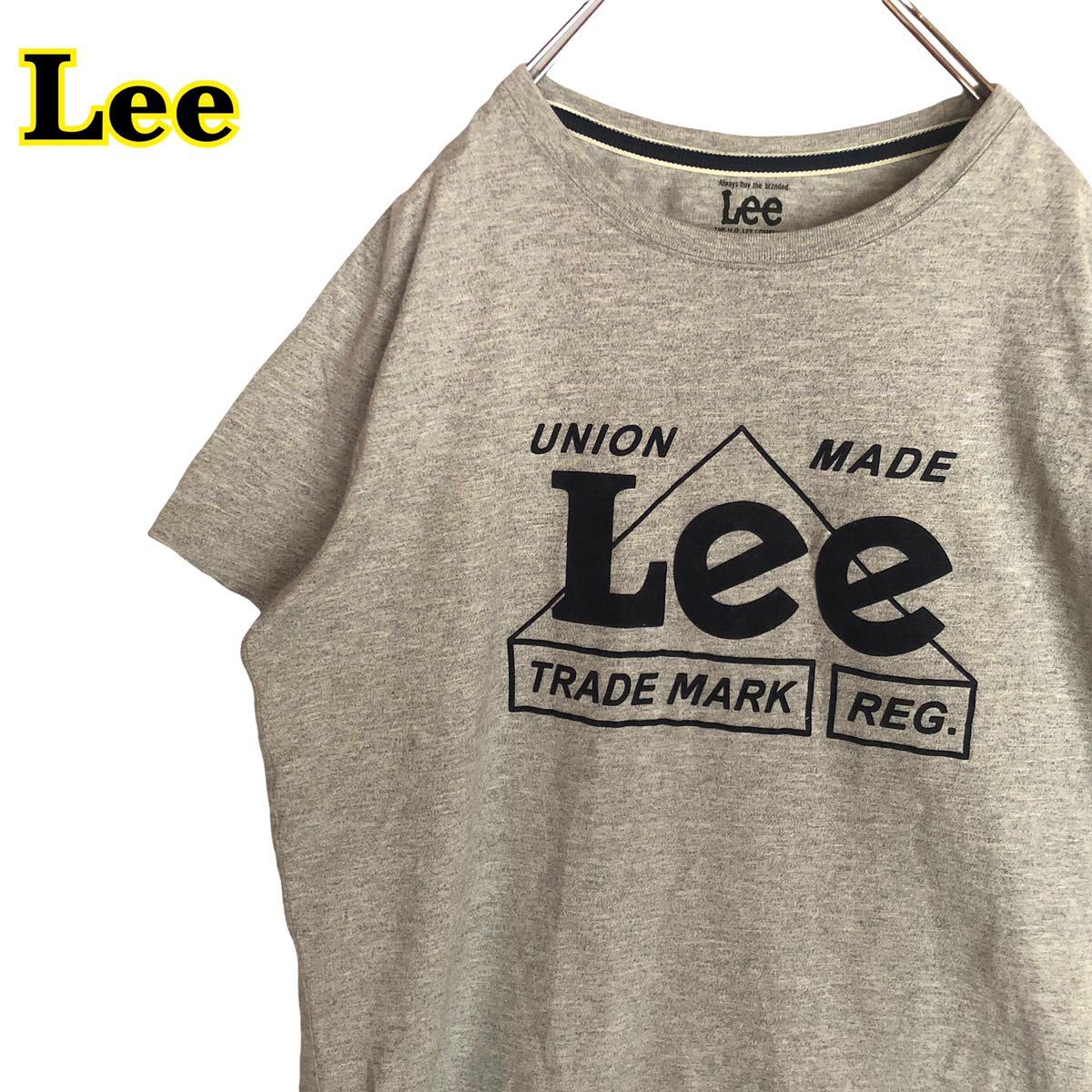 Lee リー　半袖Tシャツ　プリントTシャツ　グレー　Mサイズ　【AY0457】_画像1