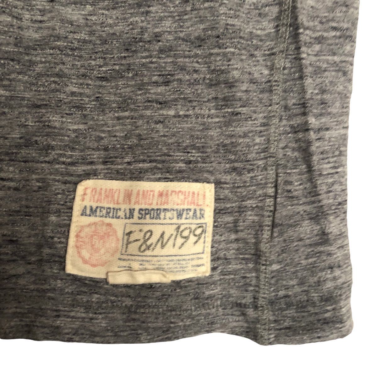 FRANKLIN MARSHALL フランクリンマーシャル　バスケ　半袖Tシャツ グレー　イタリア製　レディース　Lサイズ　【AY0494】_画像8