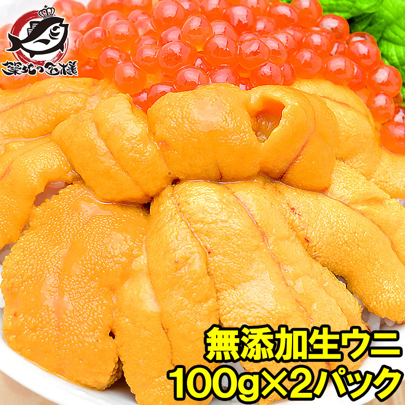 うに 冷凍生うに 無添加 100g×2パック 最高級Ａグレード_画像6