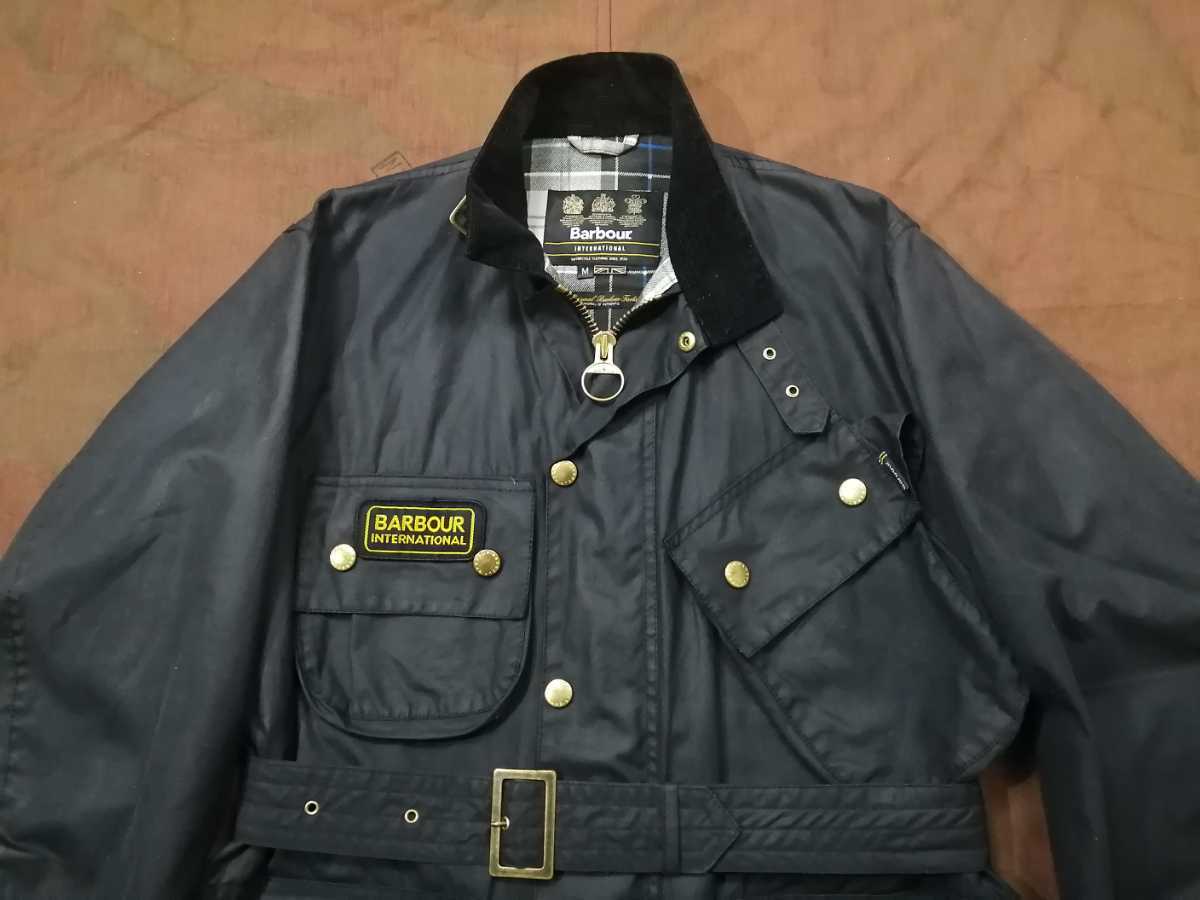 Barbour International A7 Brass M ◎ミントコンディション　英国製 バブアー インターナショナル 　オイルドジャケット